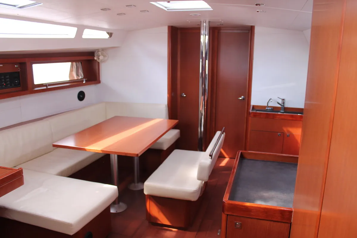 Mars Planet, a Beneteau Oceanis 48 sailboat at Marsala, Italy