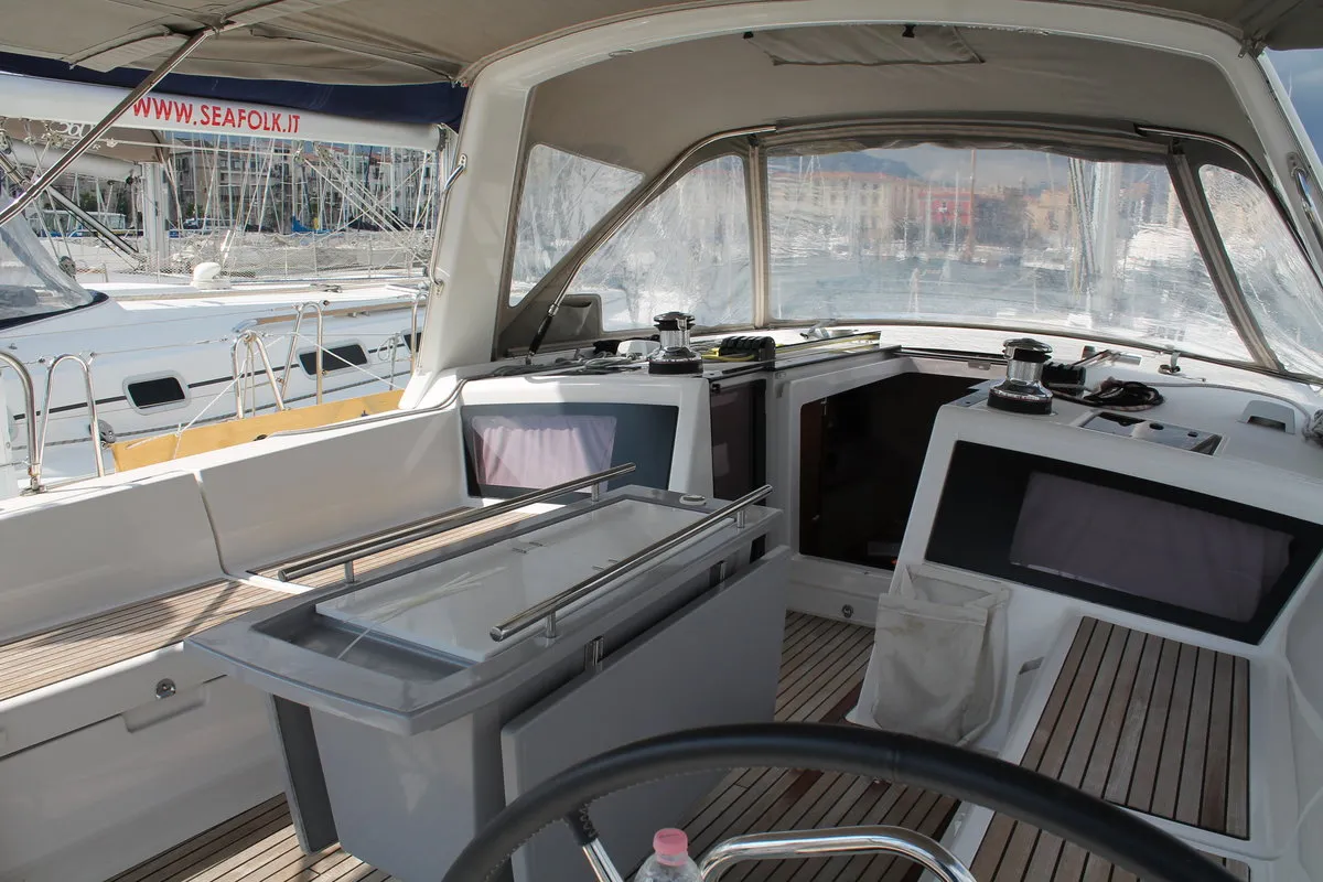 Mars Planet, a Beneteau Oceanis 48 sailboat at Marsala, Italy