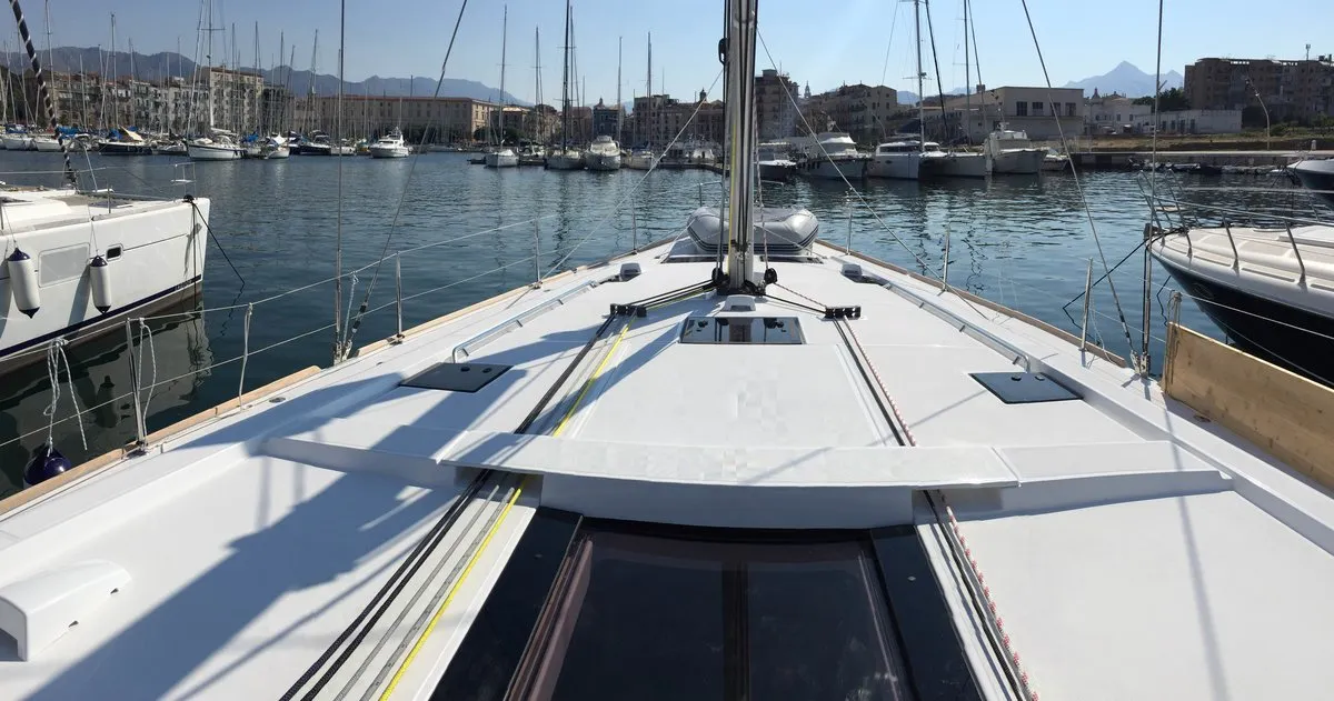 Mars Planet, a Beneteau Oceanis 48 sailboat at Marsala, Italy