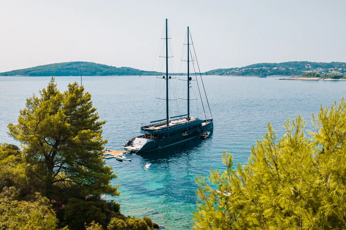 Reposado, a Luxury Sailing Yacht sailboat at Općina Sukošan, Croatia