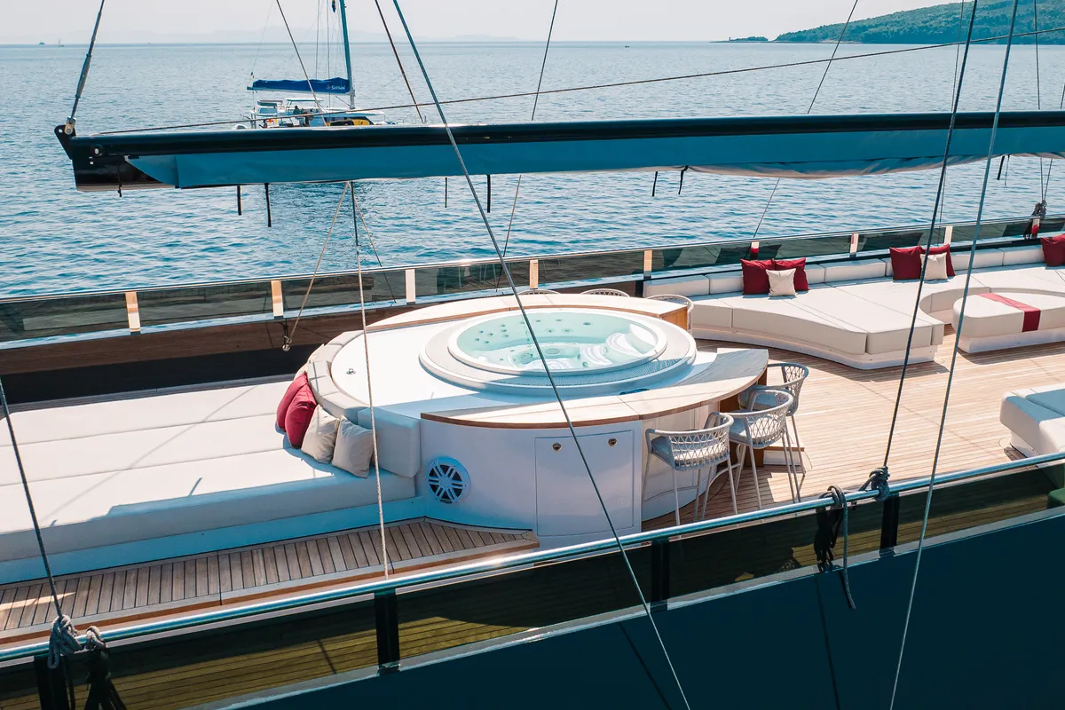 Reposado, a Luxury Sailing Yacht sailboat at Općina Sukošan, Croatia