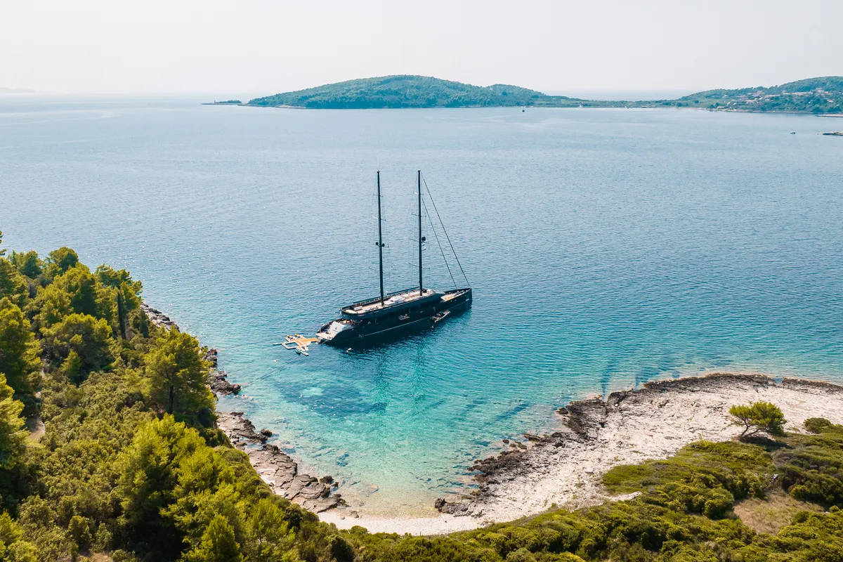 Reposado, a Luxury Sailing Yacht sailboat at Općina Sukošan, Croatia