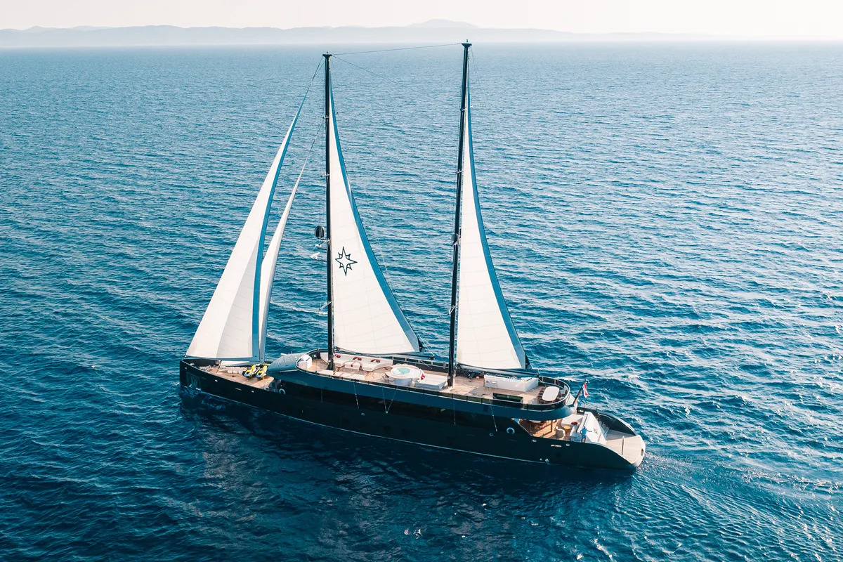 Reposado, a Luxury Sailing Yacht sailboat at Općina Sukošan, Croatia