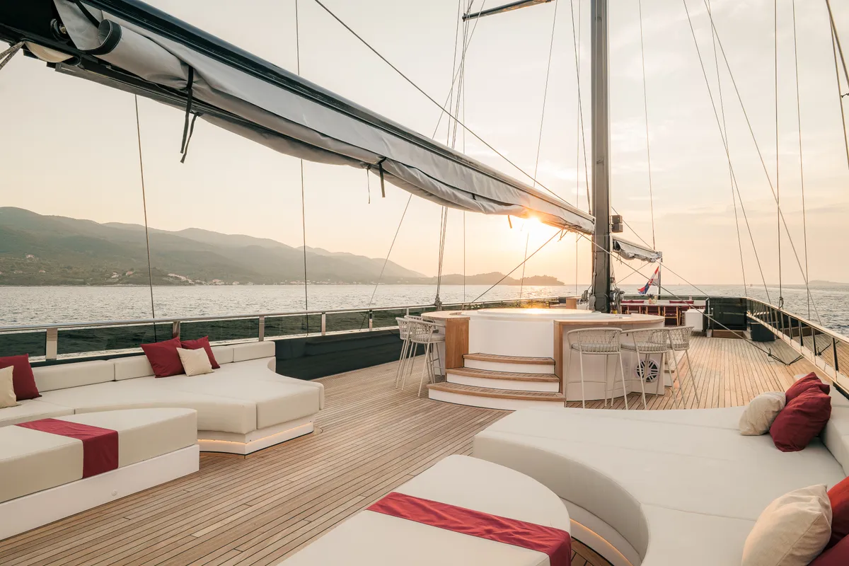Reposado, a Luxury Sailing Yacht sailboat at Općina Sukošan, Croatia