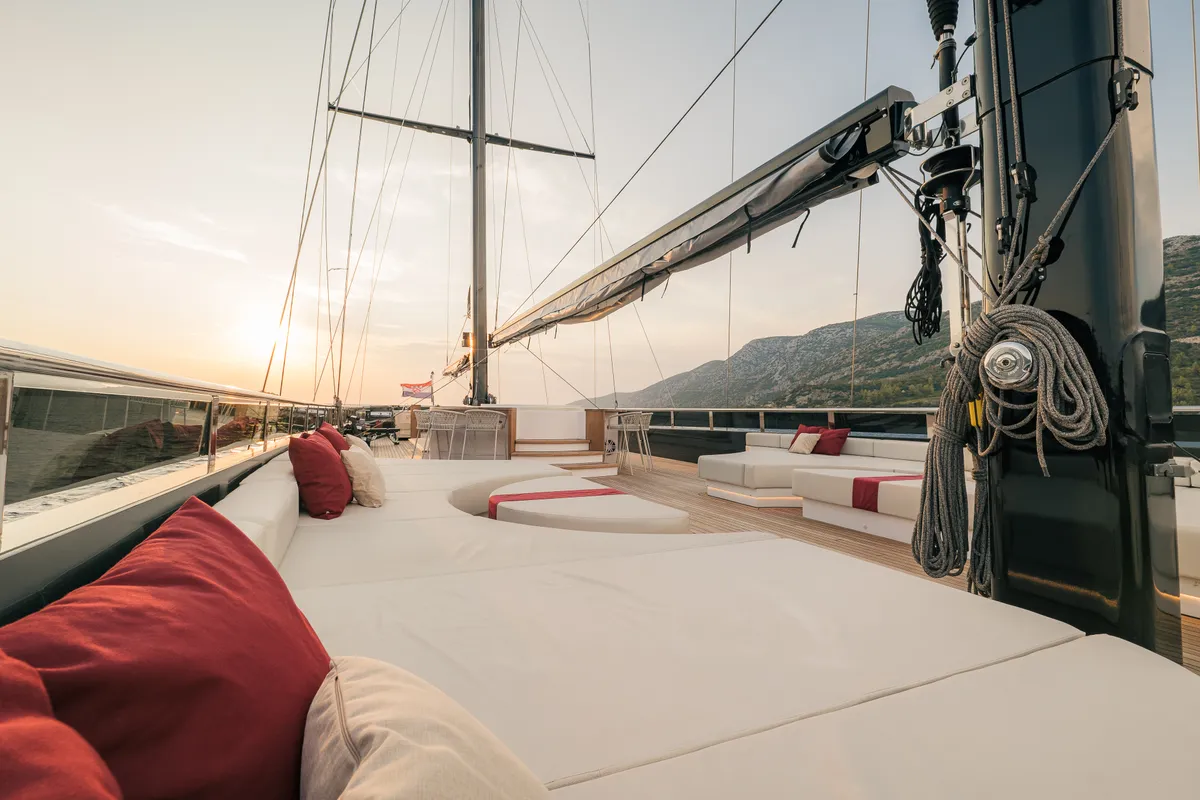 Reposado, a Luxury Sailing Yacht sailboat at Općina Sukošan, Croatia