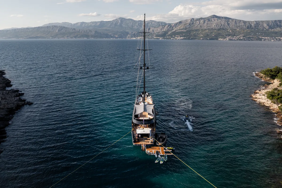 Reposado, a Luxury Sailing Yacht sailboat at Općina Sukošan, Croatia