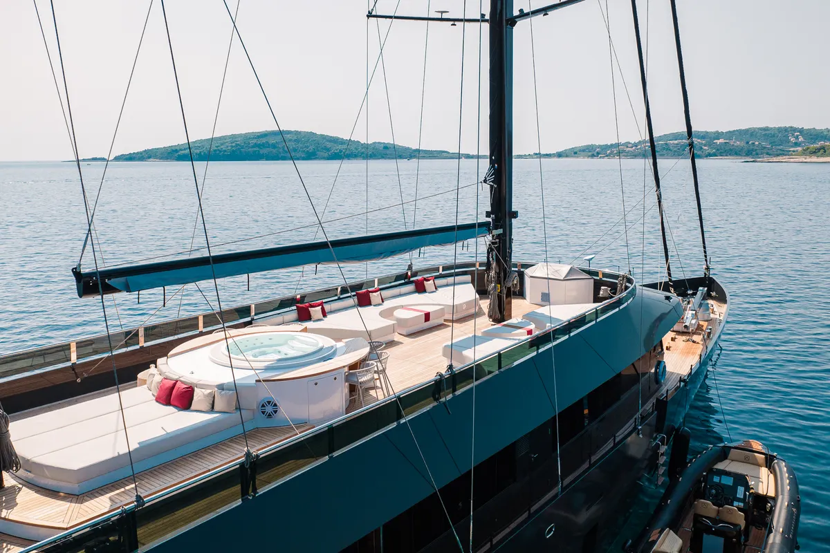 Reposado, a Luxury Sailing Yacht sailboat at Općina Sukošan, Croatia