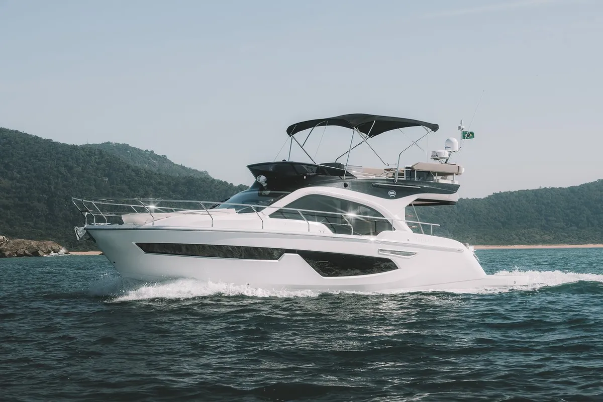 Exterior view of Noa, a Sessa Fly 42 motor yacht at Općina Sukošan, Croatia