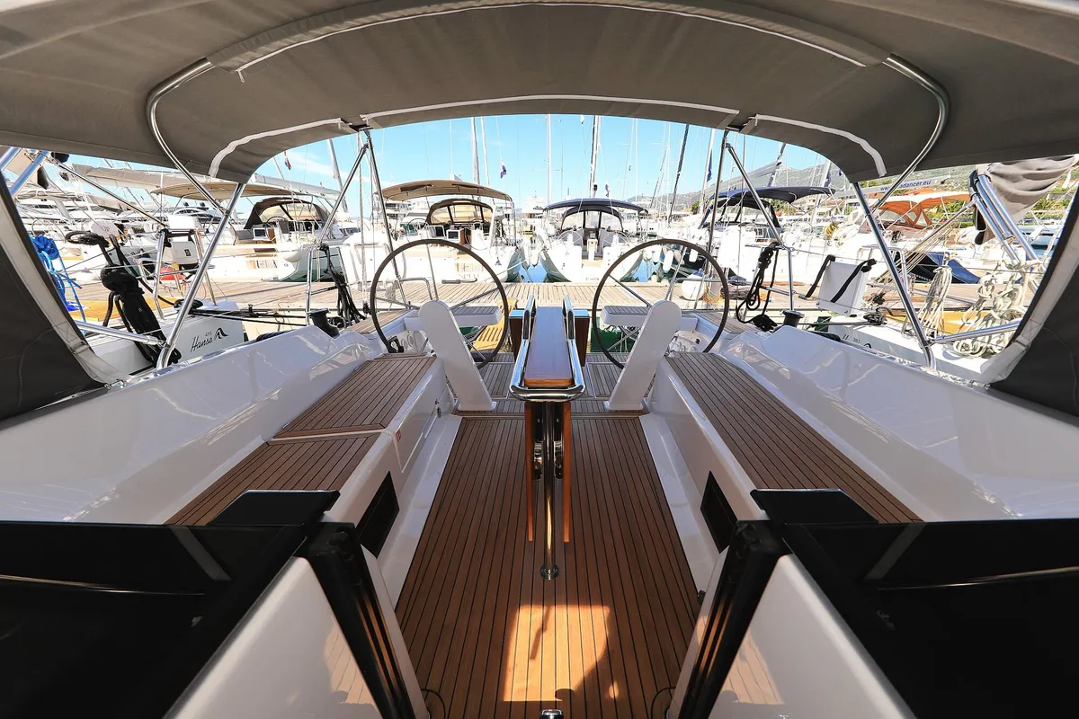 Free Spirit, a Hanse 388 sailboat at Dubrovnik, Croatia