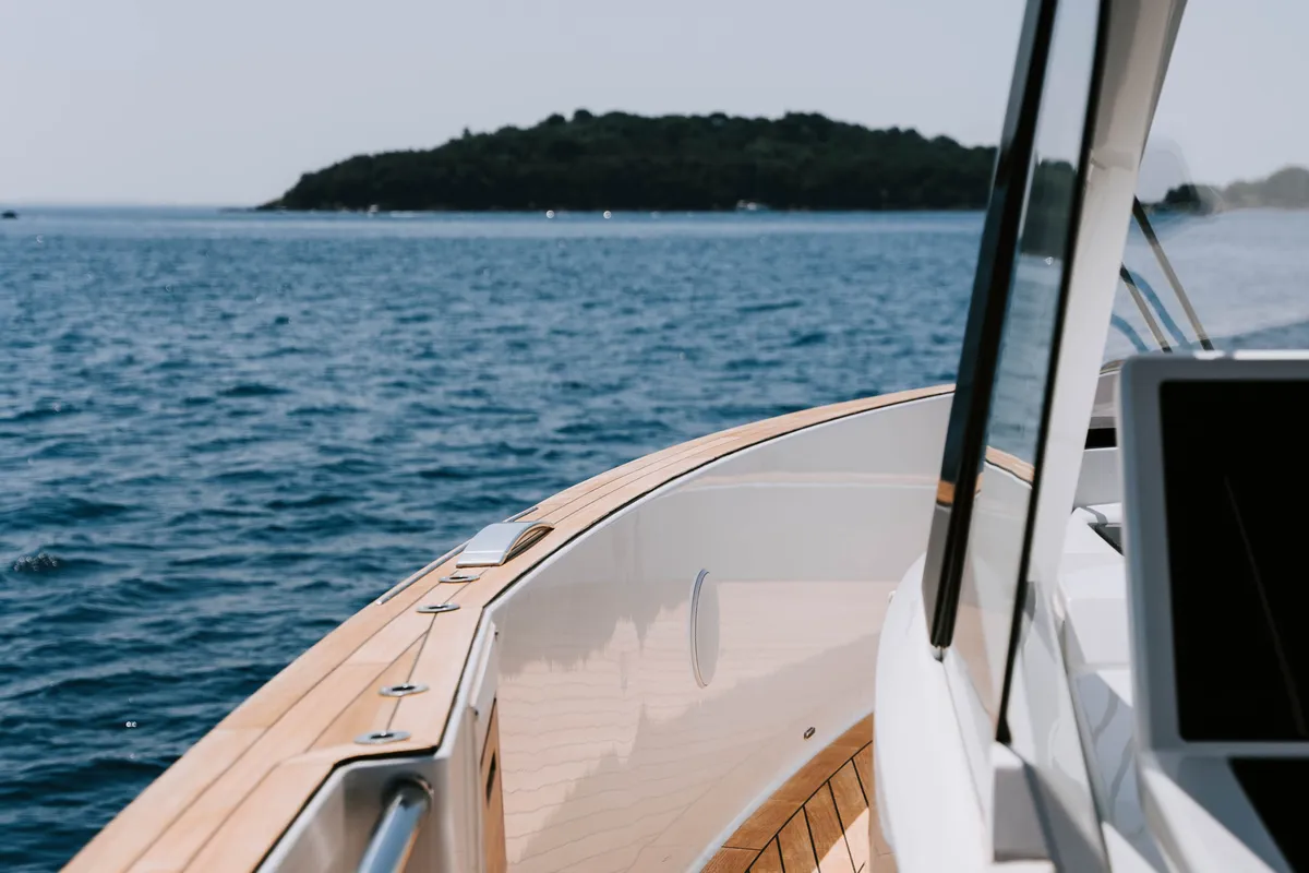 ALB 2, a Fjord 53 XL motorboat at Split, Croatia