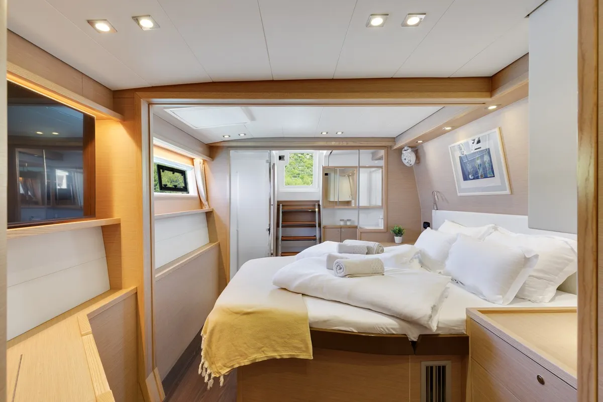 Cabin on Cool Change, a Lagoon 560 catamaran at Općina Marina, Croatia