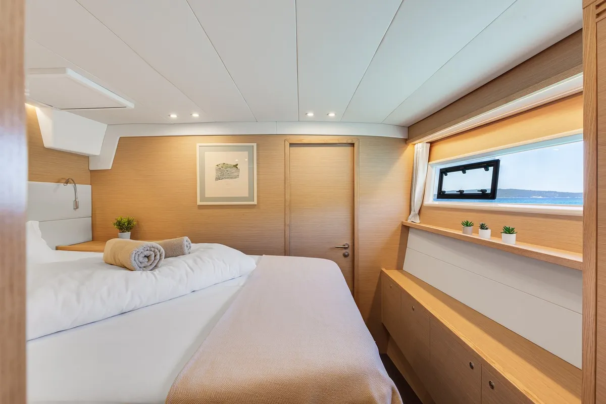Cabin on Cool Change, a Lagoon 560 catamaran at Općina Marina, Croatia