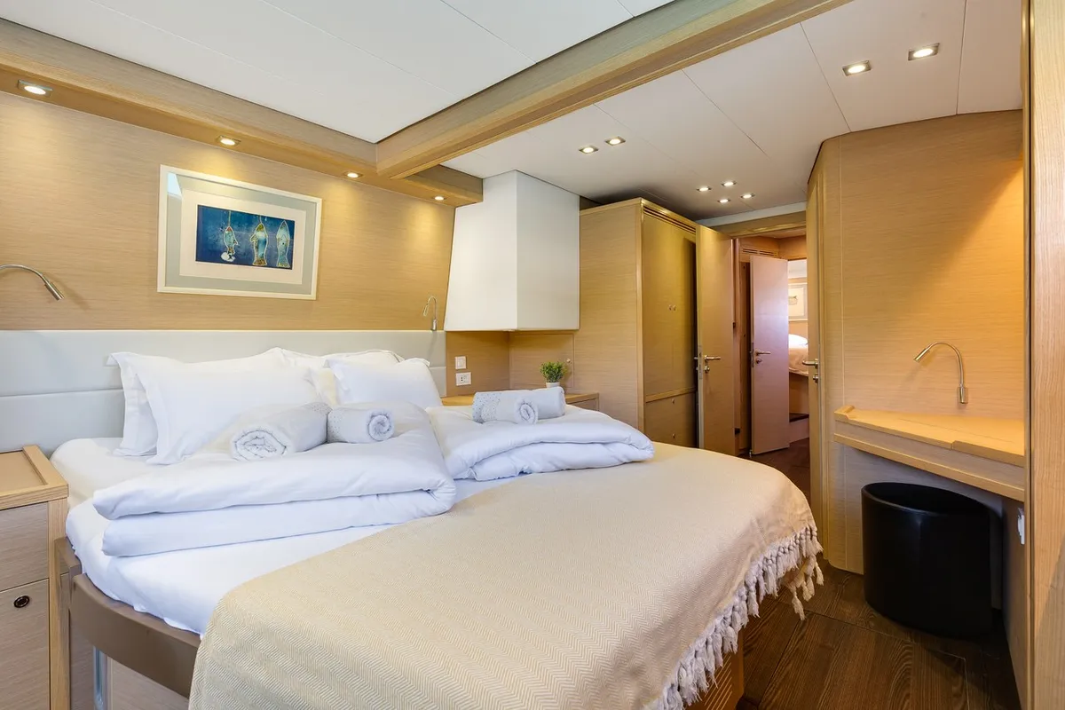 Cabin on Cool Change, a Lagoon 560 catamaran at Općina Marina, Croatia