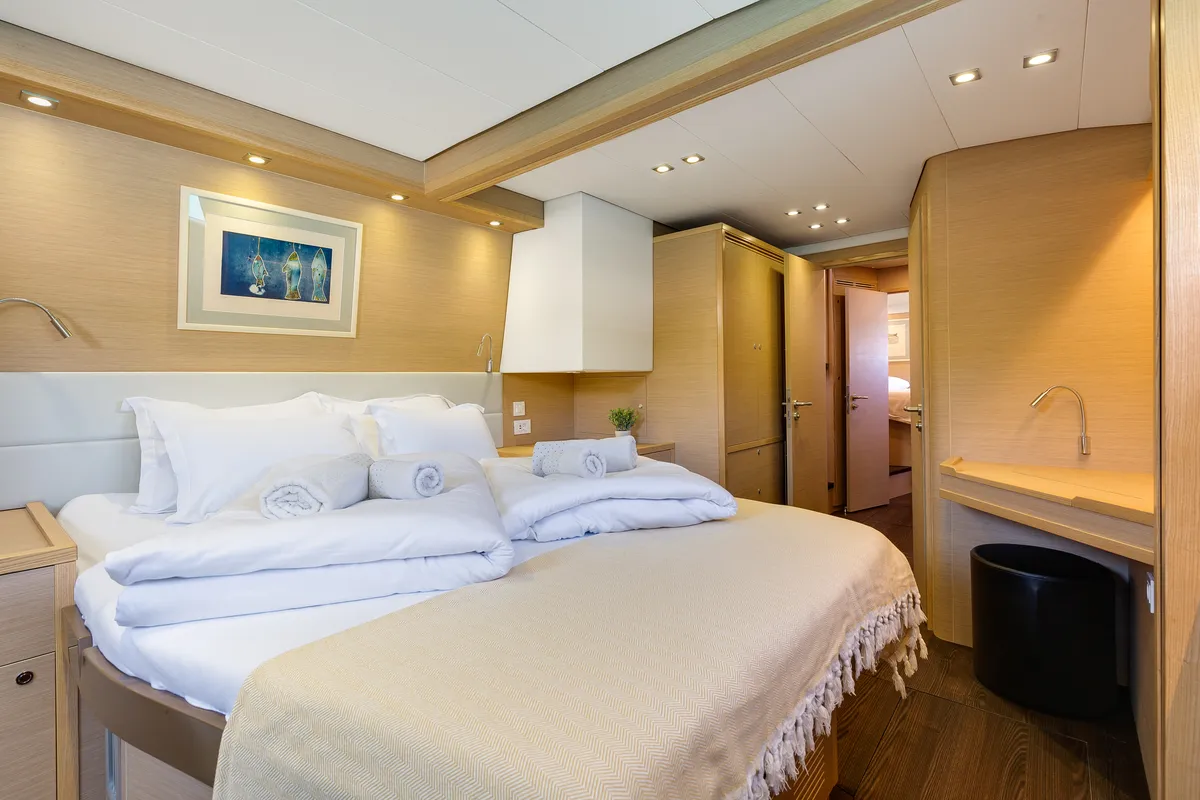 Cabin on Cool Change, a Lagoon 560 catamaran at Općina Marina, Croatia