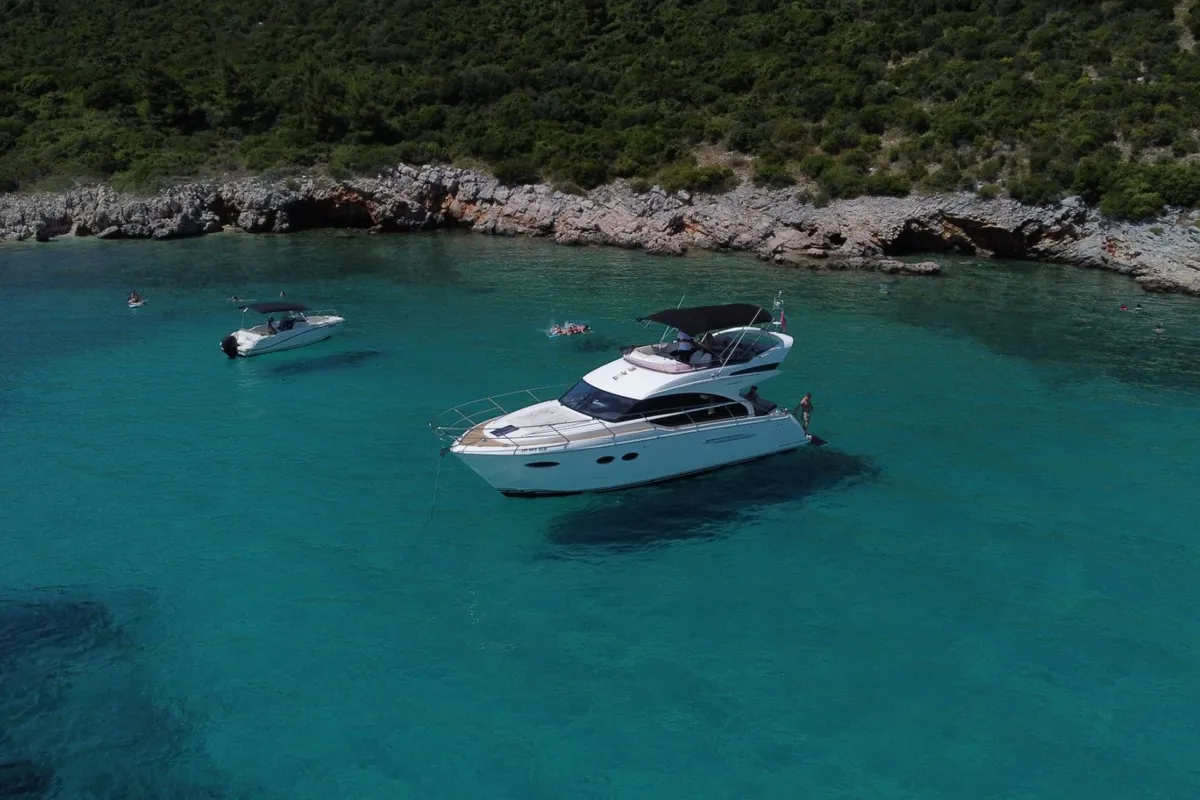 Exterior view of Contessa, a Princess F43 motorboat at Dubrovnik, Croatia