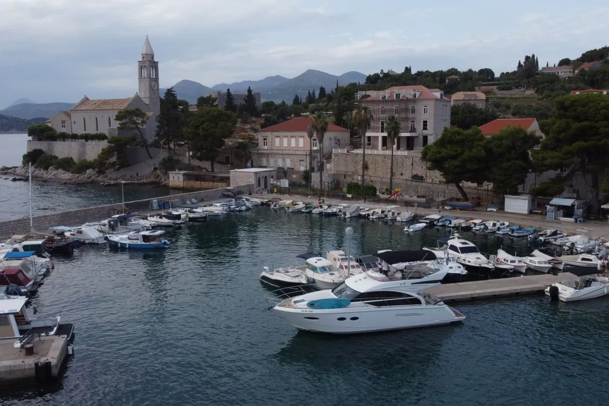 Exterior view of Contessa, a Princess F43 motorboat at Dubrovnik, Croatia