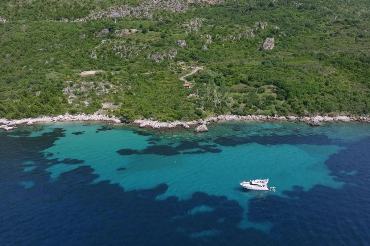 Exterior view of Contessa, a Princess F43 motorboat at Dubrovnik, Croatia