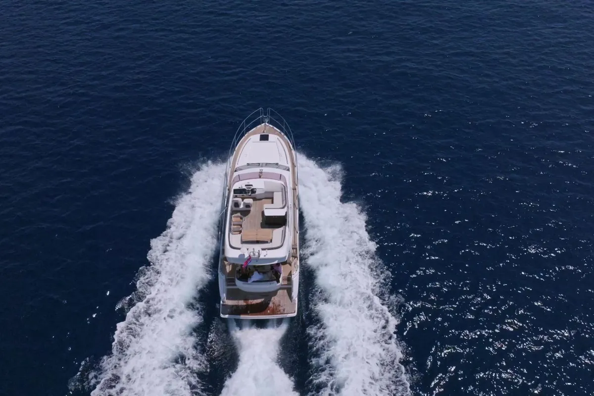 Exterior view of Contessa, a Princess F43 motorboat at Dubrovnik, Croatia