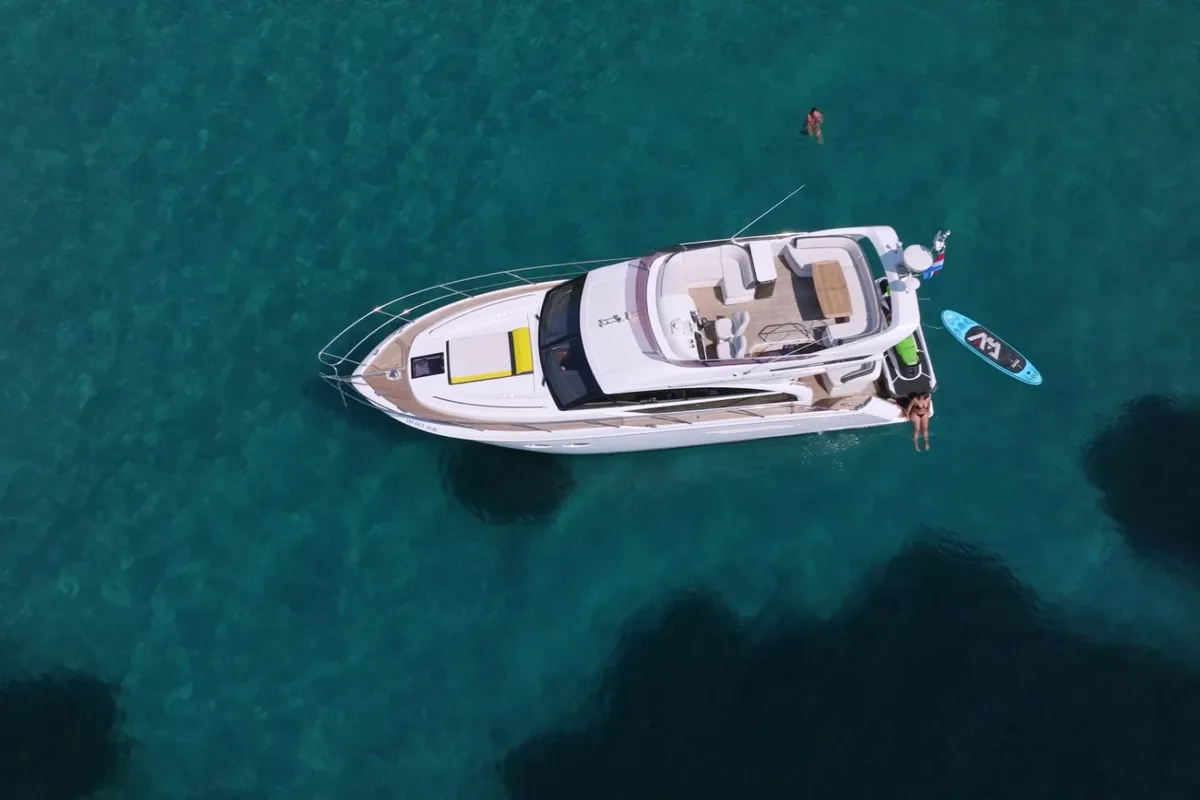 Exterior view of Contessa, a Princess F43 motorboat at Dubrovnik, Croatia