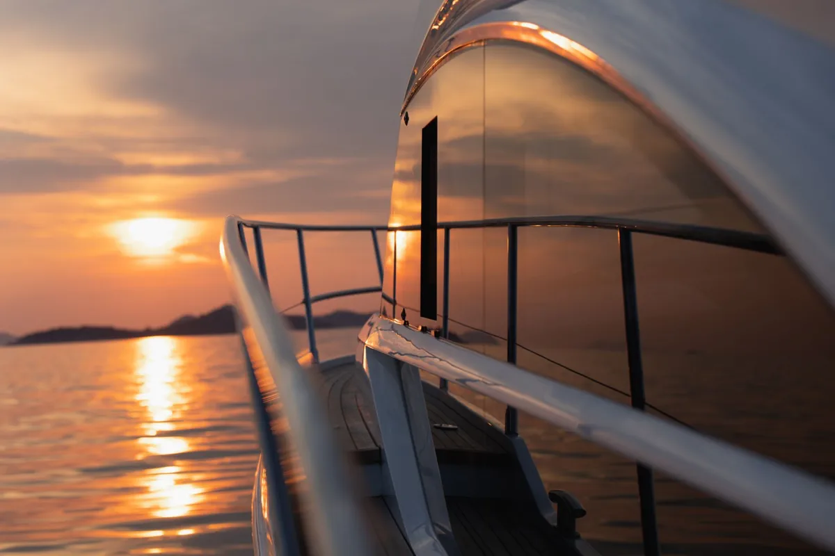 Exterior view of Contessa, a Princess F43 motorboat at Dubrovnik, Croatia