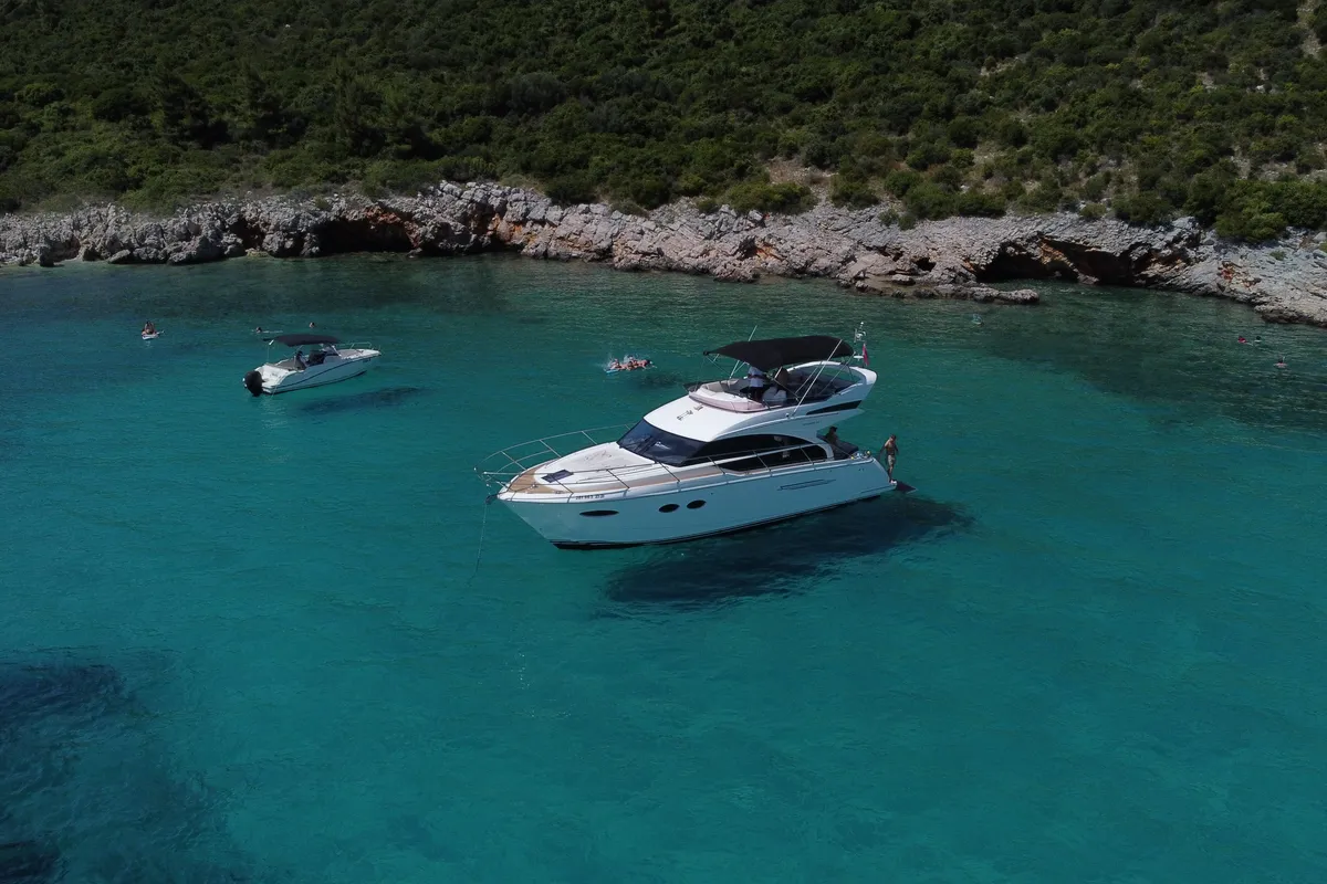 Exterior view of Contessa, a Princess F43 motorboat at Dubrovnik, Croatia