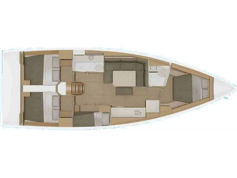 SunLuis, a Dufour 430 sailboat at Rodi Garganico, Italy