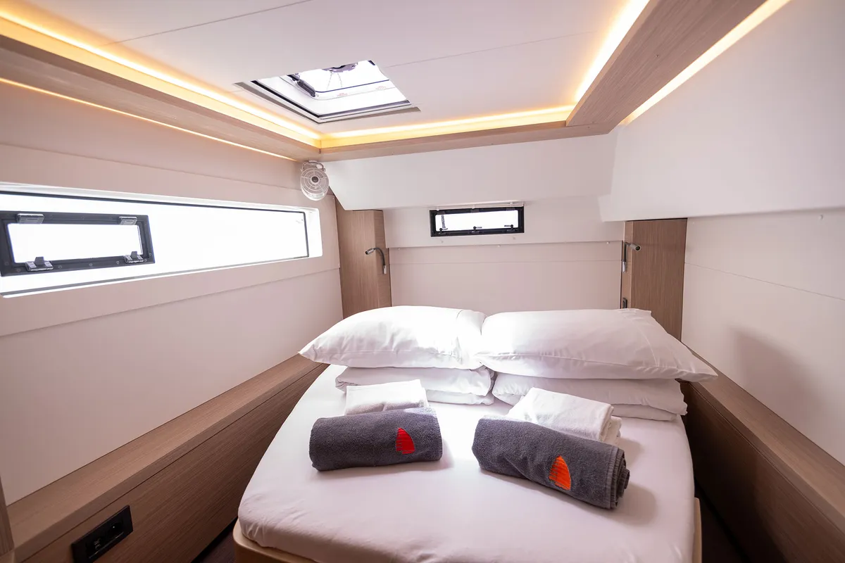 Cabin on Summer Magic, a Lagoon 46 catamaran at Grad Kaštela, Croatia