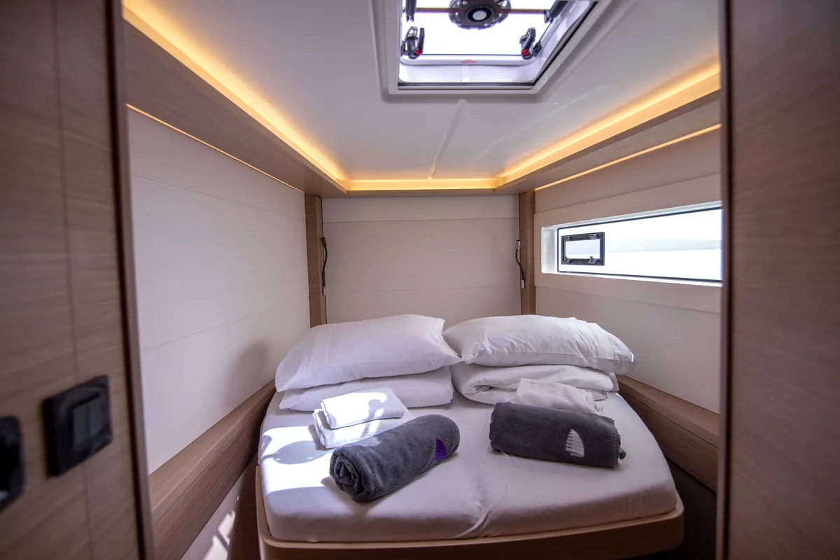 Cabin on Summer Magic, a Lagoon 46 catamaran at Grad Kaštela, Croatia