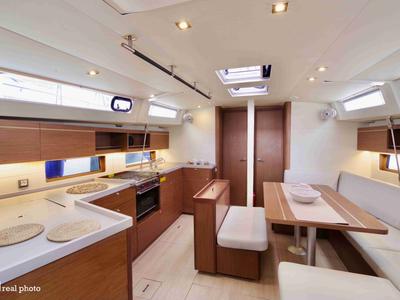 Galley of Nora - Water maker, Solar Panel , a Beneteau Oceanis 46.1 sailboat at Castellammare di Stabia, Italy