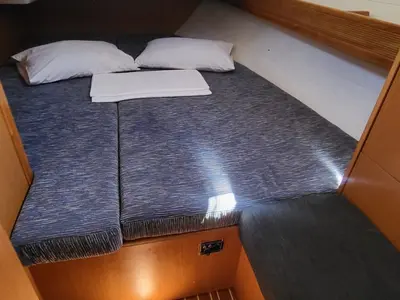 Cabin on Angelica, a Bavaria Cruiser 36 sailboat at Grad Trogir, Croatia
