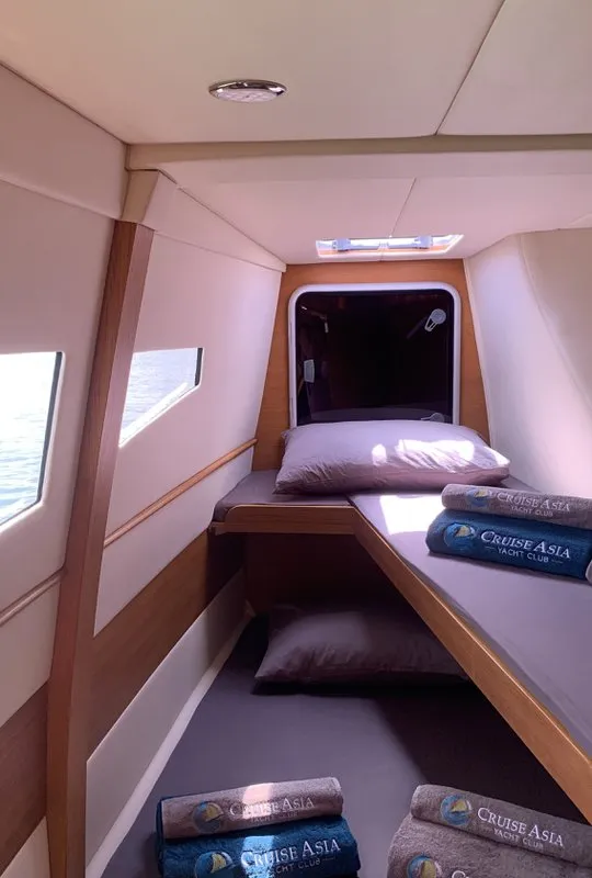 Cabin on Andaman Discovery, a C – Catamarans C-Cat 37 catamaran at Mai Khao, Thailand