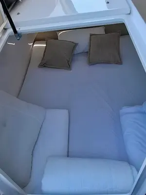Cabin on Moncia, a Nimbus Flipper 900 ST motor yacht at Općina Sukošan, Croatia