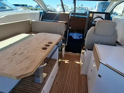 Deck of Moncia, a Nimbus Flipper 900 ST motor yacht at Općina Sukošan, Croatia