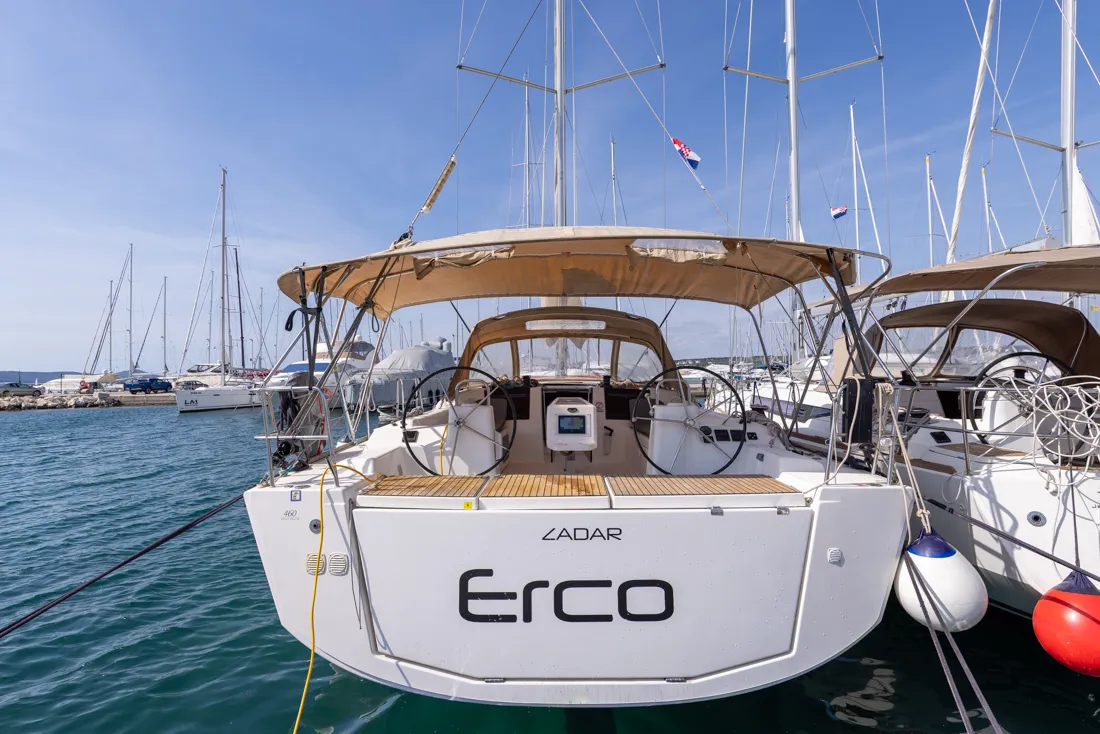 Erco, a Dufour 460 GL sailboat at Grad Biograd na Moru, Croatia
