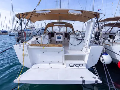 Erco, a Dufour 460 GL sailboat at Grad Biograd na Moru, Croatia