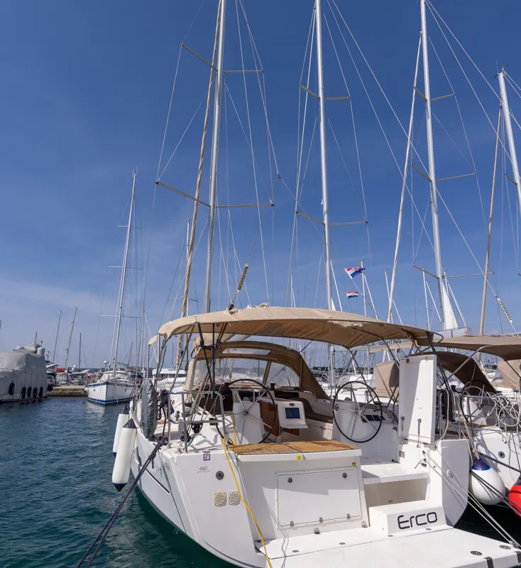 Erco, a Dufour 460 GL sailboat at Grad Biograd na Moru, Croatia
