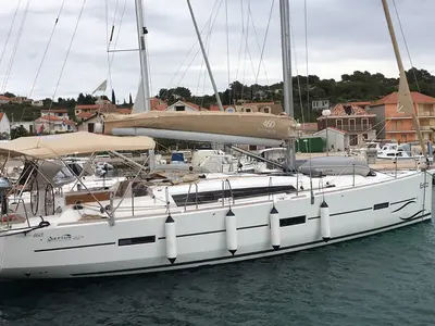 Erco, a Dufour 460 GL sailboat at Grad Biograd na Moru, Croatia