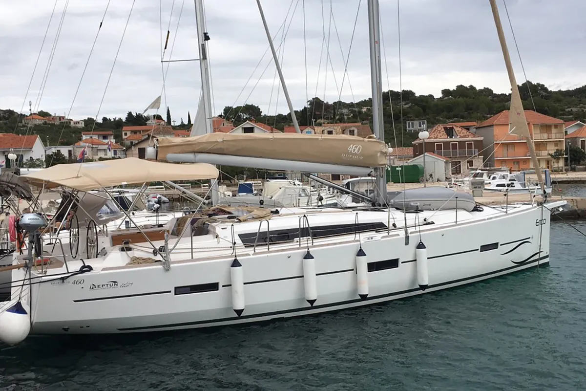 Erco, a Dufour 460 GL sailboat at Grad Biograd na Moru, Croatia