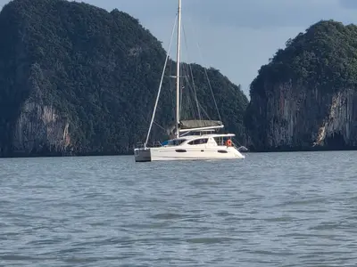 Moana, a Leopard 39 catamaran at Mai Khao, Thailand