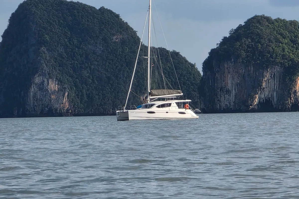 Moana, a Leopard 39 catamaran at Mai Khao, Thailand