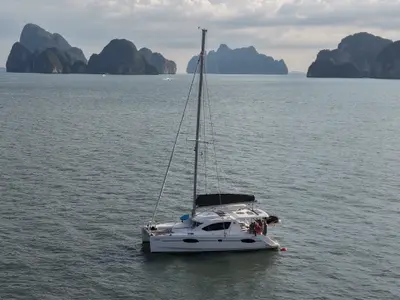 Moana, a Leopard 39 catamaran at Mai Khao, Thailand