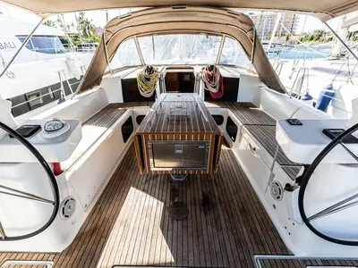 Dream Planet, a Dufour 520 GL sailboat at Tonnarella, Italy