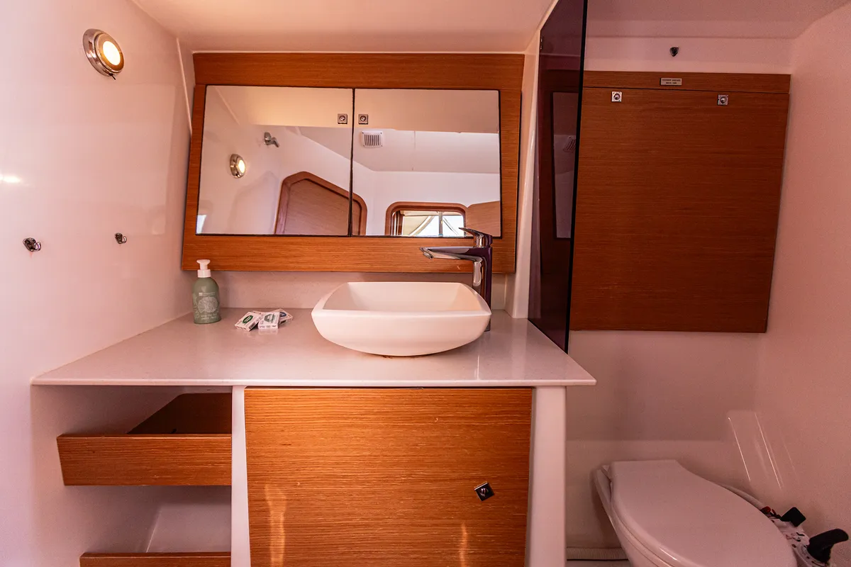 Dream Planet, a Dufour 520 GL sailboat at Tonnarella, Italy