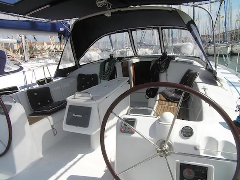 Gorda, a Beneteau Cyclades 43.4 sailboat at Skradin, Croatia