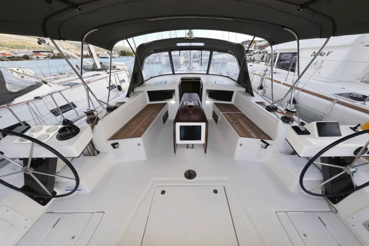 Luisa, a Dufour 470 sailboat at Seget Donji, Croatia