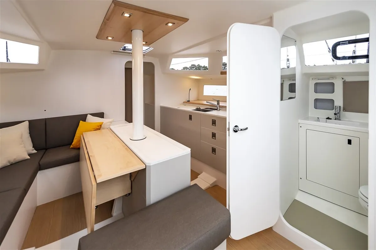 Salon of TOSTAKY, a Pogo 44 sailboat at Alameda, United States