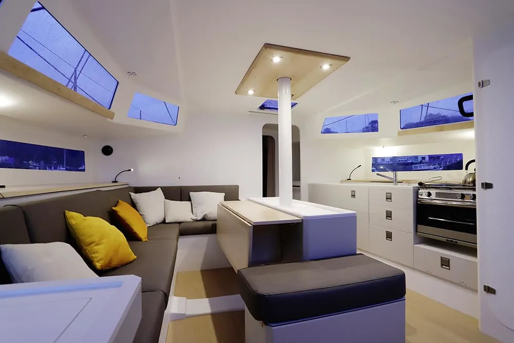 Salon of TOSTAKY, a Pogo 44 sailboat at Alameda, United States