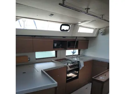 Galley of Buddy, a Beneteau Oceanis 46.1 sailboat at Athens, Greece
