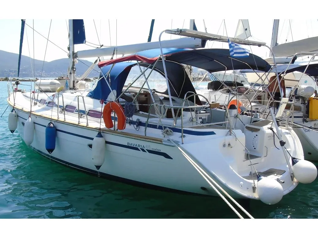 Daluz, a Bavaria 46 Cruiser sailboat at Municipal Unit of Lefkada, Greece