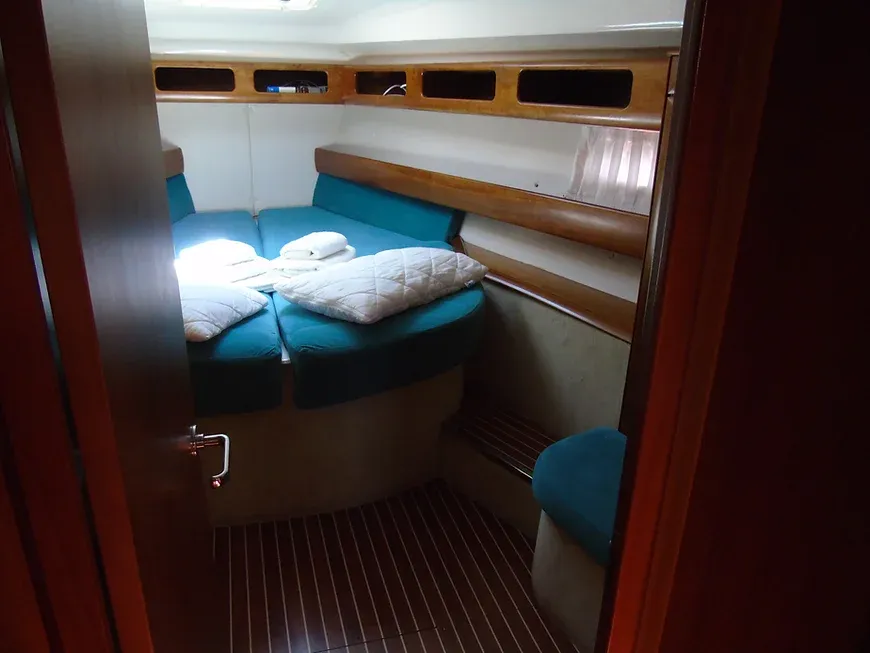 Daluz, a Bavaria 46 Cruiser sailboat at Municipal Unit of Lefkada, Greece